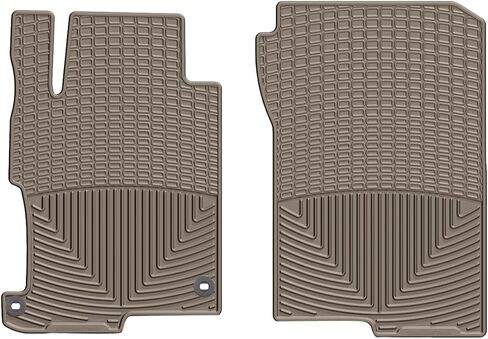 سجادات أرضية Weathertech مناسبة لجميع الأحوال الجوية لسيارة Honda Accord الصف الأول (W293)، أسود in Kuwait