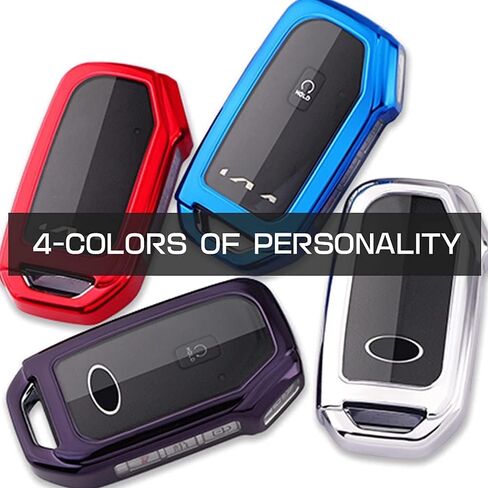 TPU Car Key Case Protector Cover Fob Case with Chain for Kia Soul Forte Telluride K5 Seltos NIRO Sportage Sorento in Saudi Arabia