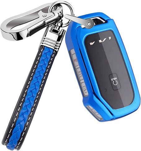 TPU Car Key Case Protector Cover Fob Case with Chain for Kia Soul Forte Telluride K5 Seltos NIRO Sportage Sorento in Saudi Arabia