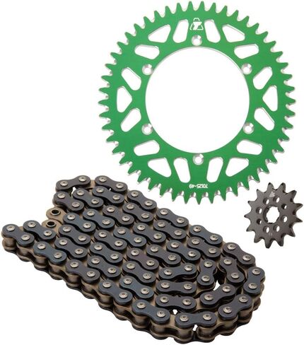 مجموعة سبائك TUSK وسلسلة حلقية ضرس خلفي أخضر لـ Kawasaki KX250F 2011-2018 in Kuwait
