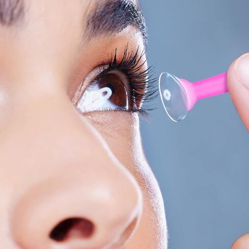 6Pcs Contact Lens Remover Tool, Hard Contact Lens Plunger Silicone Eye Suction Cup Scleral Lenses Removal Tool for RGP in Kuwait