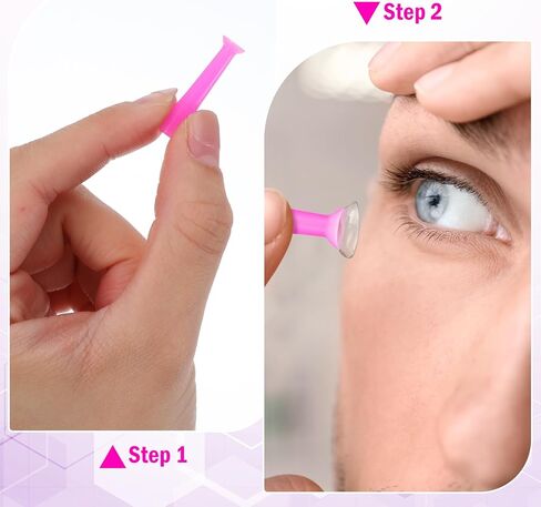 6Pcs Contact Lens Remover Tool, Hard Contact Lens Plunger Silicone Eye Suction Cup Scleral Lenses Removal Tool for RGP in Kuwait