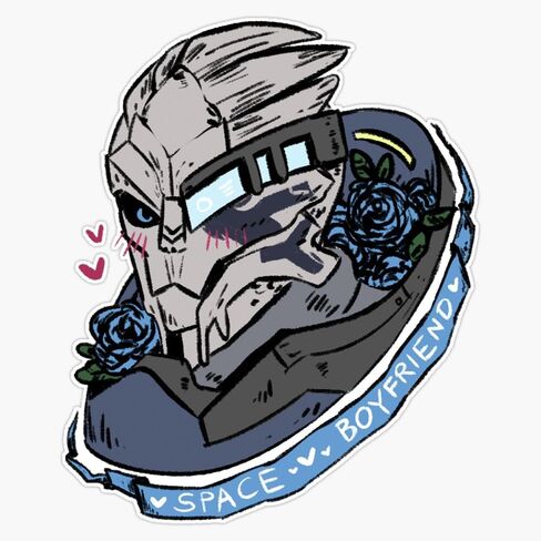 MAGNET Garrus Vakarian: ملصق فينيل مغناطيسي لصديق الفضاء 5 بوصات in Saudi Arabia