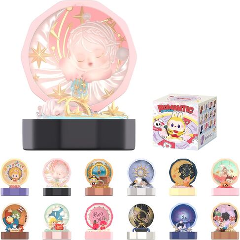 POP MART Romantic Ring Box Series 4 Scene Sets Blind Box Figures, Collectible Toys Home Decorations, Holiday Birthday Gifts for Girls and Boys, Single Box in Saudi Arabia