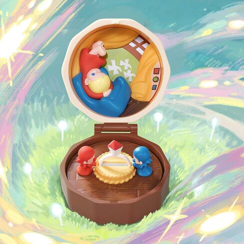POP MART Romantic Ring Box Series 4 Scene Sets Blind Box Figures, Collectible Toys Home Decorations, Holiday Birthday Gifts for Girls and Boys, Single Box in Saudi Arabia