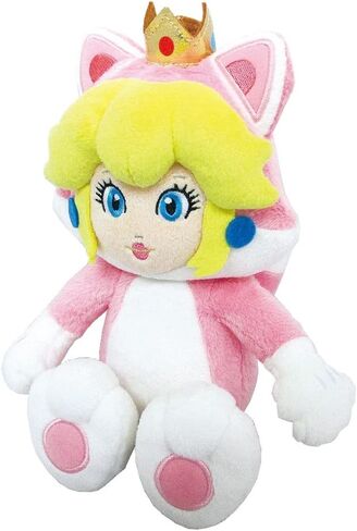 Little Buddy Super Mario Neko Cat Peach Plush, 10" in Kuwait