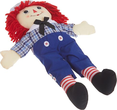 Aurora® Timeless Raggedy Ann & Raggedy Andy® دمية Raggedy Andy الكلاسيكية المحشوة - ذكريات عزيزة - لعب دائم - متعددة الألوان 17 بوصة in Saudi Arabia