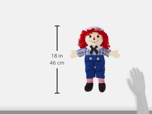 Aurora® Timeless Raggedy Ann & Raggedy Andy® دمية Raggedy Andy الكلاسيكية المحشوة - ذكريات عزيزة - لعب دائم - متعددة الألوان 17 بوصة in Saudi Arabia