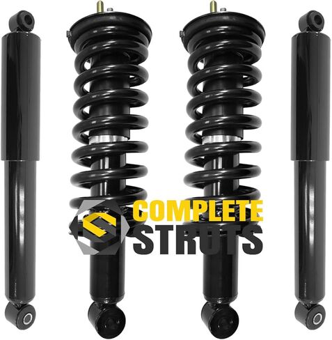 COMPLETESTRUTS - مجموعات دعامة أمامية سريعة كاملة مع نوابض لولبية واستبدال ممتص الصدمات الخلفي لسيارة Nissan Xterra RWD 2005-2015 - مجموعة من 4 in Saudi Arabia