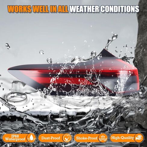 ضوء خلفي LED خارجي متوافق مع مصباح الذيل الخلفي نيسان روج 2021-2024 الجانب الأيسر للسائق بدون لمبة إشارة الانعطاف 26555-6RR0A NI2804122 in Saudi Arabia