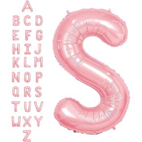 SUWEN 40 Inch Large Pink 30 Balloon Numbers Big Foil Helium Number Balloons 0-9 Jumbo Happy 30th Mylar Birthday Party Decorations for Women Anniversary Party Supplies in Saudi Arabia