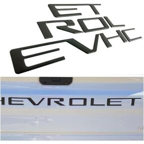 Rear Tailgate Inserts Letters Compatible for 2019 2020 2021 2022 1500 2500 Accessories,3D Raised & 3M Adhesive Tailgate Acrylic Plastic Emblems(Matte Black) in Saudi Arabia