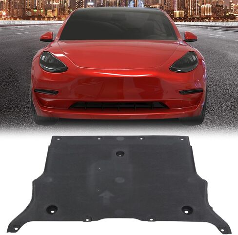 G-PLUS Black Front Under Engine Cover Splash Guard Fit Tesla Model 3 2017 2018 2019 2020 2021 2022 2023 1104312-00-B in Saudi Arabia