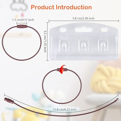 12 Pcs Half Card Badge Holder for Yoto Cards, Card Display Organizer Compatible with Yoto Card, Vertical Card Holder with 8 pcs Keyring, 3 Ring Loops Removable Card Holder for Kids Travel Organizer in Saudi Arabia