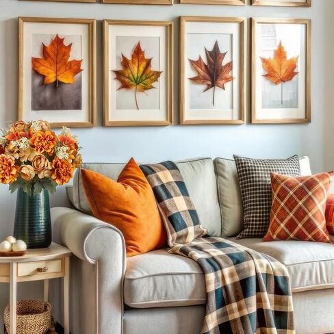 CISDUEO 2 Pcs Artificial Fall Flowers Bouquets 2 Colors Artificial Marigold Orange Autumn Silk Roses Flowers Fall Florals Stems Faux Flowers Arrangements for Cemetery Wedding Table Centerpieces Decor in Kuwait