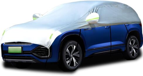 Half Car Cover Car Cover for Sunshade Half Car Body Cover Snow Cover Waterproof Universal 210D with Cotton (SUV) in Saudi Arabia