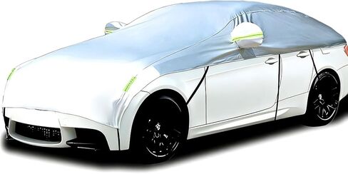 Half Car Cover Car Cover for Sunshade Half Car Body Cover Snow Cover Waterproof Universal 210D with Cotton (SUV) in Saudi Arabia