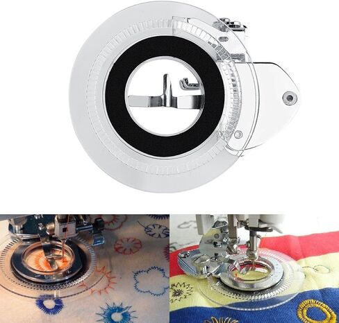 Embroidery Stitch Cut Flowers Presser Foot Sewing Machine Attachment for Low Shank Crafting Projects, Flower Stitch Presser Feet for Most Low Shank Sewing Machines in Saudi Arabia