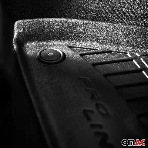 OMAC Premium Floor Mats for for Audi A3 2022-2024 Black 4Pcs TPE Rubber in Saudi Arabia