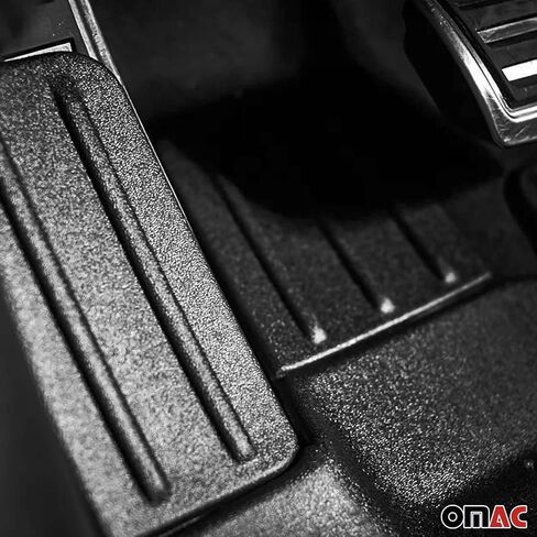 OMAC Premium Floor Mats for for Audi A3 2022-2024 Black 4Pcs TPE Rubber in Saudi Arabia