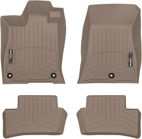 بطانات أرضية مخصصة من Weathertech لسيارة Acura TLX، TLX Type S، الصف الأول والثاني (441655-1-2)، أسود in Saudi Arabia