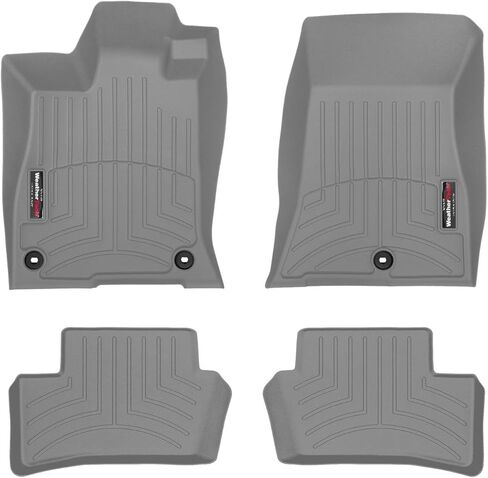 بطانات أرضية مخصصة من Weathertech لسيارة Acura TLX، TLX Type S، الصف الأول والثاني (441655-1-2)، أسود in Saudi Arabia