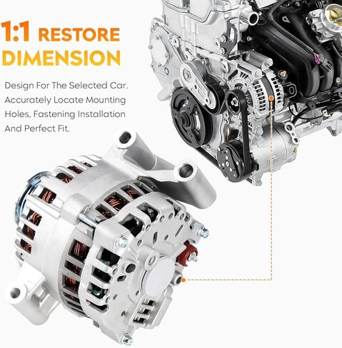 New Alternator for Ford Escape Mazda Tribute V6 3.0L 2001 2002 2003 2004, AFD0073, 1L8U-10300-CD, 1L8U-10300-CE, 1L8U-10300-DD, AJ03-18-300A, AJ03-18-300B, 400-14103 in Saudi Arabia
