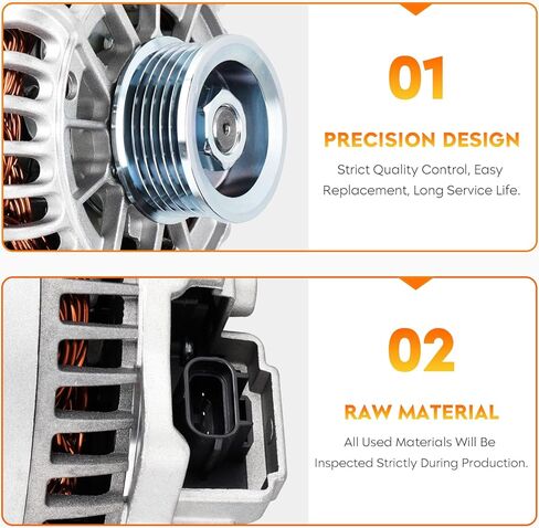 New Alternator for Ford Escape Mazda Tribute V6 3.0L 2001 2002 2003 2004, AFD0073, 1L8U-10300-CD, 1L8U-10300-CE, 1L8U-10300-DD, AJ03-18-300A, AJ03-18-300B, 400-14103 in Saudi Arabia
