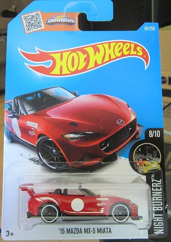 Hot Wheels 2016 Night Burnerz '15 Mazda MX-5 Miata 88/250, Red in Saudi Arabia