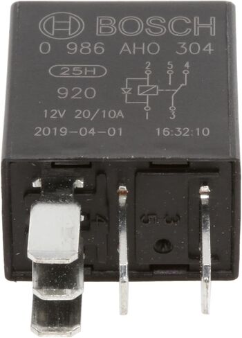 بوش 0986AH0304 ريلاي تغيير مايكرو - 5 دبابيس، 12 فولت تيار مستمر، 20/10 أمبير - فردي in Saudi Arabia