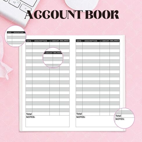 Travelers Notebook Inserts,Account Book,Standard Regular TN Journal,30 Sheets,8.25" x 4.25",Travelers Notebook Refills for Journals,Diaries,Planners in Saudi Arabia