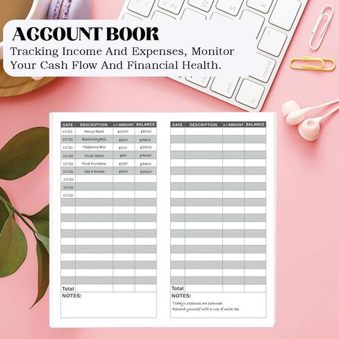 Travelers Notebook Inserts,Account Book,Standard Regular TN Journal,30 Sheets,8.25" x 4.25",Travelers Notebook Refills for Journals,Diaries,Planners in Saudi Arabia
