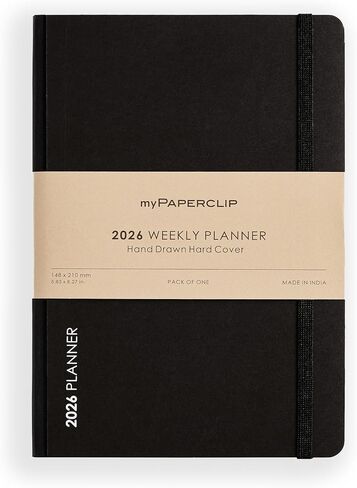 2026 مخطط أسبوعي | غلاف جلد نباتي إيطالي، 192 صفحة، 80 جرام في المتر المربع، A5 (5.83 × 8.27 بوصة) | وضع مسطح | التقويم السنوي، نظرة عامة شهرية وتخطيط أسبوعي | أخضر in Kuwait