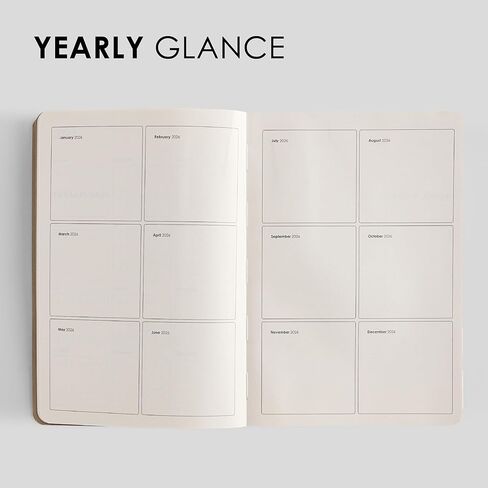 2026 Weekly Planner | Italian Vegan Leather Cover, 192 Pages, 80 GSM, A5 (5.83 x 8.27 in) | Flat Lay | Yearly Calendar, Monthly Overview & Weekly Planner Layout | Green in Kuwait
