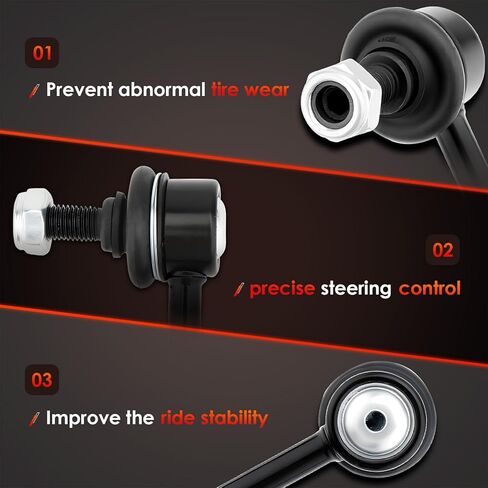 2Pcs Front Sway Bar Stabilizer End Links Zinc-Nickel Alloy Suspension Kit Left & Right, Compatible With 2000-2011 Focus, Replaces#: K80066 in Saudi Arabia