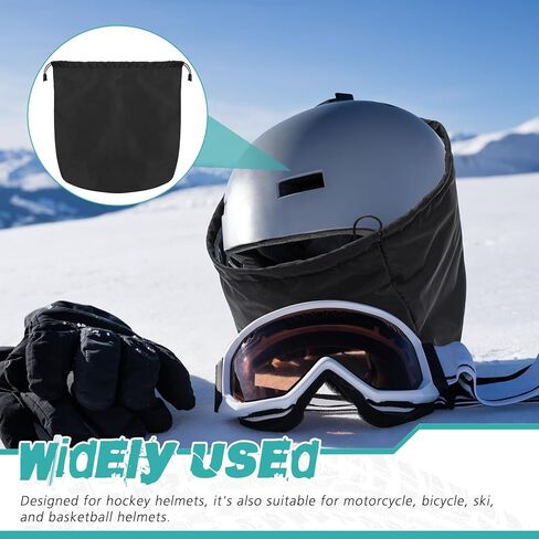 Hockey Helmet Bag with Fleece Lining, Waterproof, Microfiber, with Drawstring Locking, Large Capacity, Lightweight, for Sports Hockey Football Welding Motorcycle Bicycle Helmet in Saudi Arabia