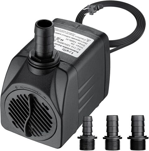 160GPH Ultra Quiet 600L/H 10W Submersible Water Pump with 3.9ft High Lift for Fountains, Hydroponics, Ponds, Aquariums, Fish Tank in Saudi Arabia