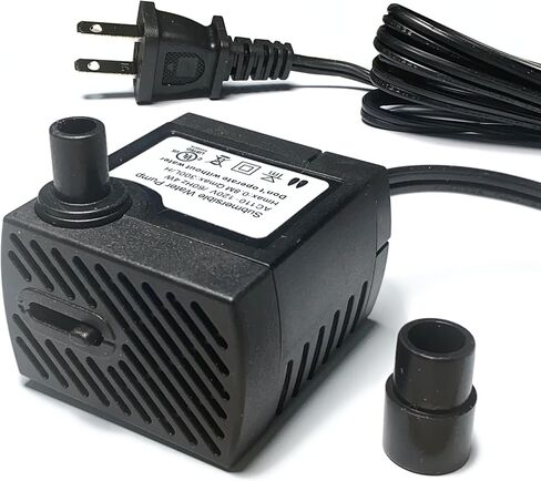 مضخة مياه غاطسة 160GPH فائقة الهدوء 600 لتر/ساعة 10 وات مع رفع عالٍ 3.9 قدم للنوافير والزراعة المائية والبرك وأحواض السمك وخزان الأسماك in Kuwait