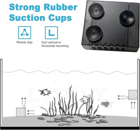 مضخة مياه غاطسة 160GPH فائقة الهدوء 600 لتر/ساعة 10 وات مع رفع عالٍ 3.9 قدم للنوافير والزراعة المائية والبرك وأحواض السمك وخزان الأسماك in Kuwait