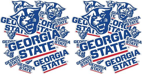 Desert Cactus Georgia State University Stickers Panthers GSU Vinyl Decals Laptop Water Bottle Car Scrapbook T3 (Type 3-1) in Saudi Arabia