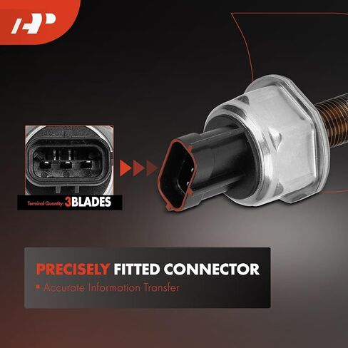 مستشعر ضغط حقن الوقود الممتاز [3 دبابيس] متوافق مع إنفينيتي QX80 2014-2021، QX56 2011-2013، Q70، M37، M56 ونيسان أرمادا 2017-2021، جوك، NV1500، NV2500، NV3500، تيتان in Kuwait