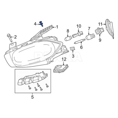 Rexka 15 pcs Rear Bumper and Fender Push Pins Retainer for 5160260-AA Jeep Patriot Compass Chrysler 200 300 Pacifica Dodge Caliber Challenger Charger Dart 5160260AA in Saudi Arabia