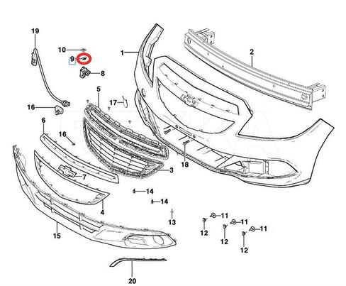 Rexka 20pcs M4.2-1.4mm Bumper Cover Fender Liner U Nut Clips 11609952 for GM Chevy Hummer Buick Cadillac Saturn Cadillac GMC Trucks - Multipurpose in Saudi Arabia