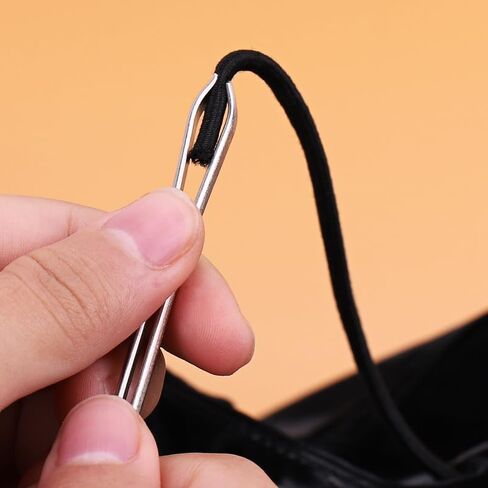 2 Pcs DIY Rope Threader Clip Drawstring Threader Tool Metal, Easy Pull Elastic Waistband Threading Tools for Elastic Sewing Tweezer Tool for Drawstring Sewing Accessory in Saudi Arabia