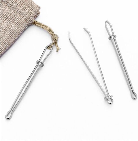 2 Pcs DIY Rope Threader Clip Drawstring Threader Tool Metal, Easy Pull Elastic Waistband Threading Tools for Elastic Sewing Tweezer Tool for Drawstring Sewing Accessory in Saudi Arabia
