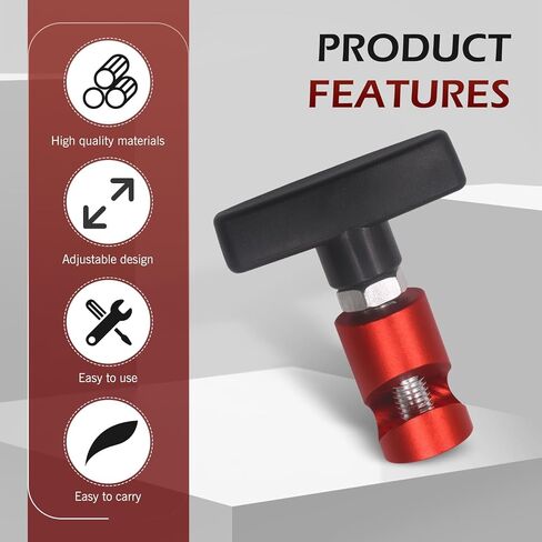 2 PCS Hood Lifting Strut Clamps, Aluminum Alloy Hood Prop Rod Tool, Multi-purpose Lift Support Rod Retainer Clamps, Universal for Most Cars, Trucks, SUVs (Red) in Saudi Arabia
