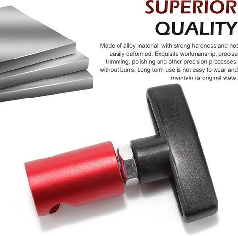 2 PCS Hood Lifting Strut Clamps, Aluminum Alloy Hood Prop Rod Tool, Multi-purpose Lift Support Rod Retainer Clamps, Universal for Most Cars, Trucks, SUVs (Red) in Saudi Arabia