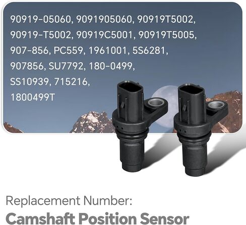 2Pcs 90919-05060 Camshaft Position Sensor Compatible with Lexus CT200h/ES300h/ES350/GS350/GX460/IS300 Toyota 4Runner/Avalon/Camry/Corolla/Highlander/Prius/RAV4 Replace 90919T5002 907-856 PC559 in Saudi Arabia