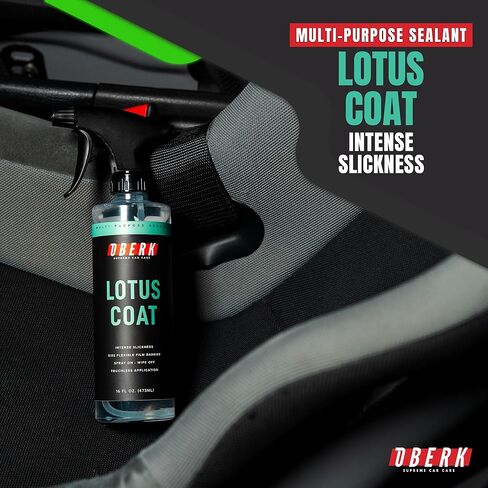 Oberk Lotus Coat SiO₂ Spray Sealant – High Gloss Spray for Cars – Touchless or Wipe-On – Protects Paint, Wheels & Glass – Safe for Coatings – Easy Car Wax Alternative (16 oz) in Saudi Arabia