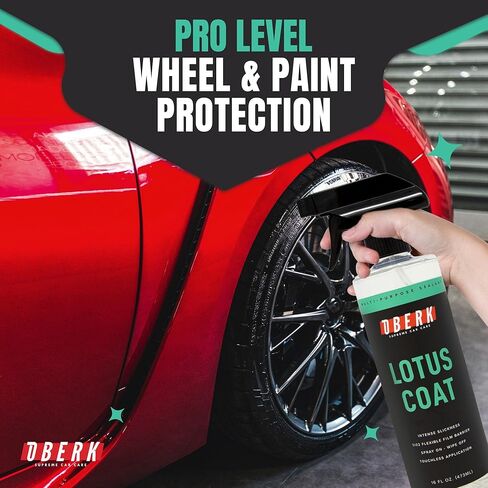 Oberk Lotus Coat SiO₂ Spray Sealant – High Gloss Spray for Cars – Touchless or Wipe-On – Protects Paint, Wheels & Glass – Safe for Coatings – Easy Car Wax Alternative (16 oz) in Saudi Arabia